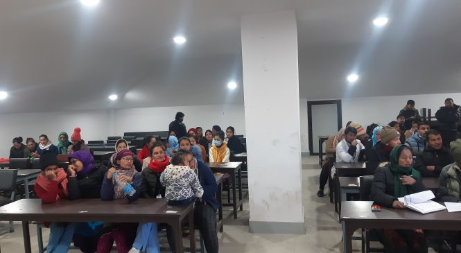 कर्णाली स्वास्थ्य विज्ञान प्रतिष्ठान जुम्लाका कर्मचारी आन्दाेलीत