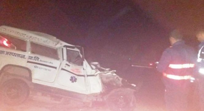 ट्रक र एम्बुलेन्स ठोक्किँदा सातजनाको घटनास्थलमै मृत्यु