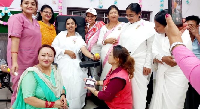 ब्रह्माकुमारी राजयोग सेवा केन्द्रद्धारा ११ हजार ९१६ पिन्ट रक्त संकलन